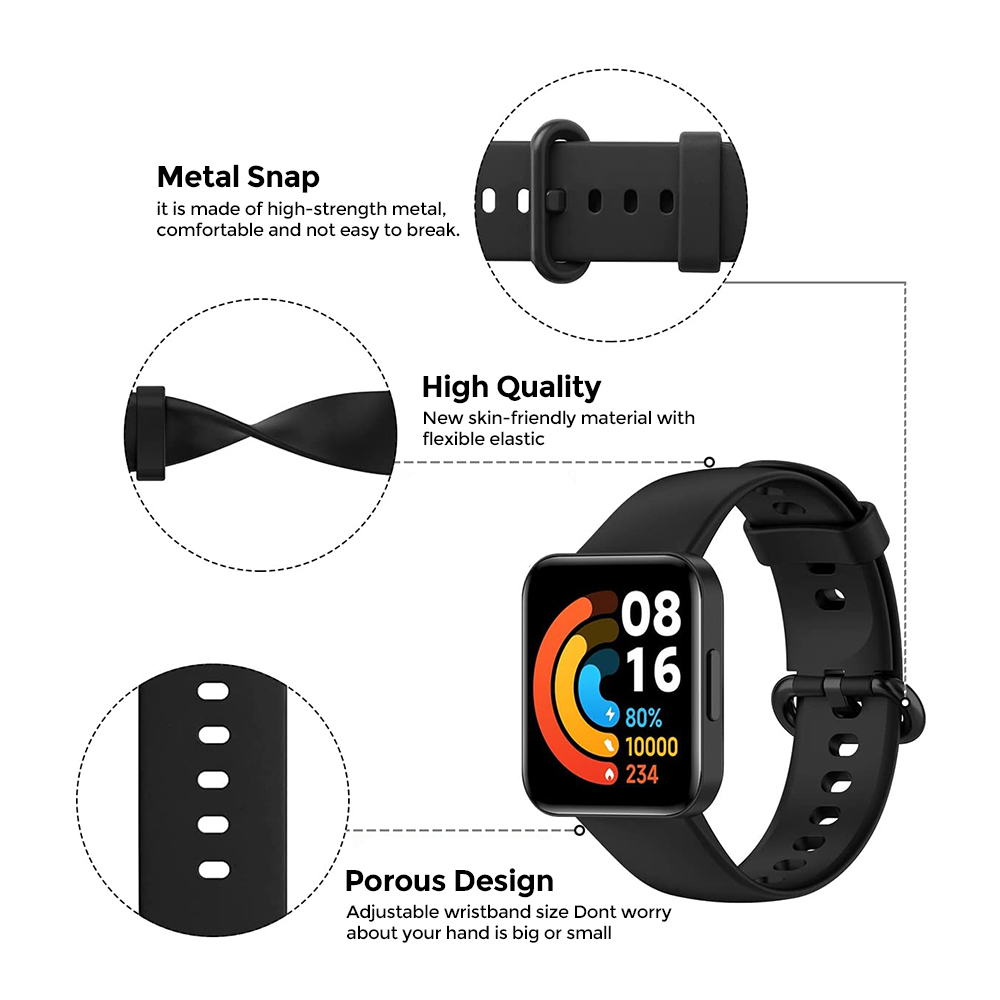 Xiaomi Redmi Watch 2 Lite Black Bluetooth Smartwatch NEW