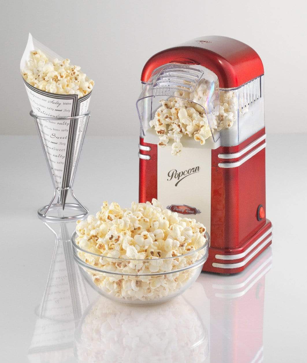 Ariete Party Time Pop Corn Maker, White/ Red, 2954