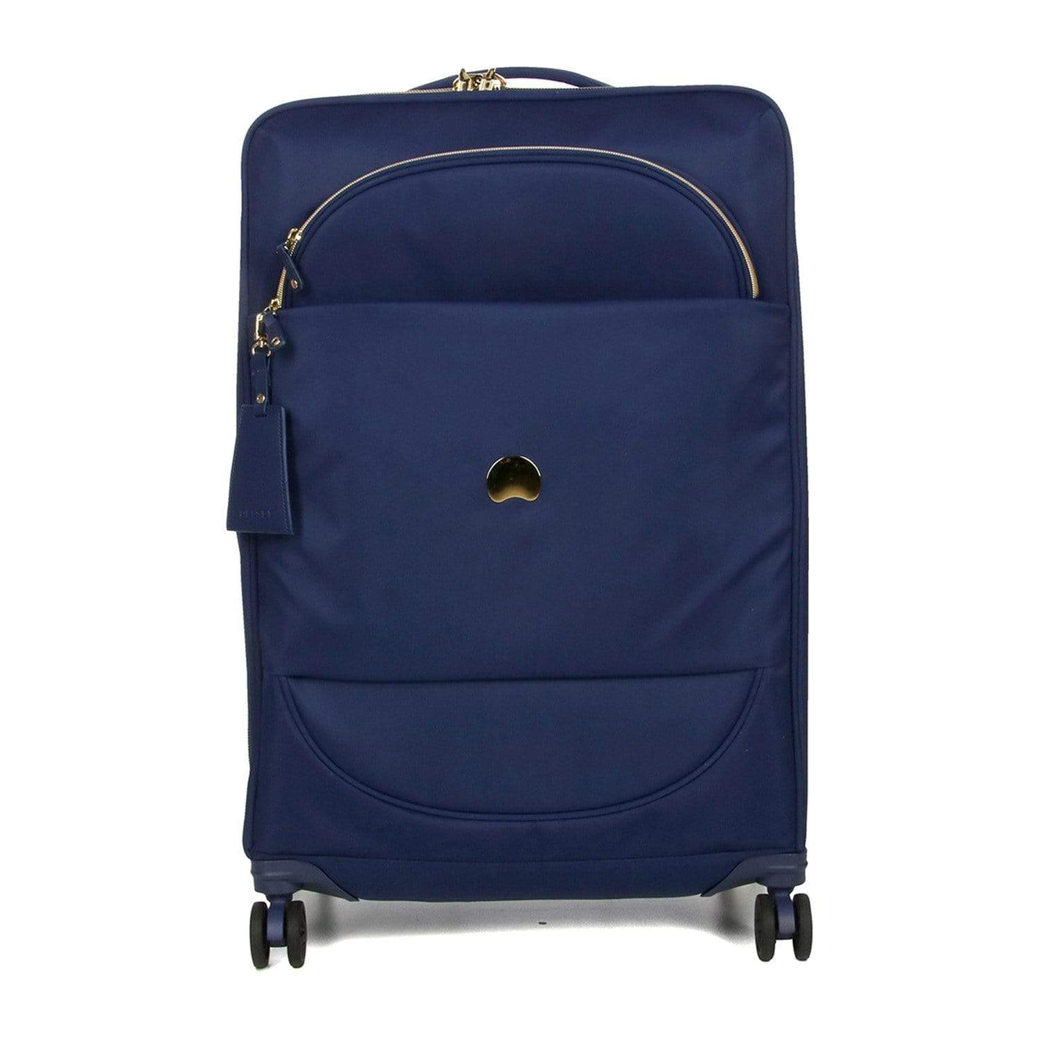 Delsey Montrouge 69cm Softcase 4 Double Wheel Expandable Check In Luggage Trolley Case Blue 00201881102 Jomla.ae