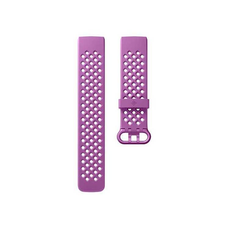 Fitbit Charge3 Silicone Sport Band Berry ( L ) Jomla.ae