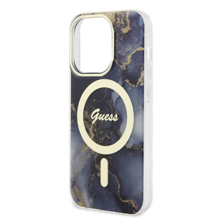 Order Guess Magsafe IML Case with Marble Edition Pattern for iPhone 15 Pro  Max -Purple Now!