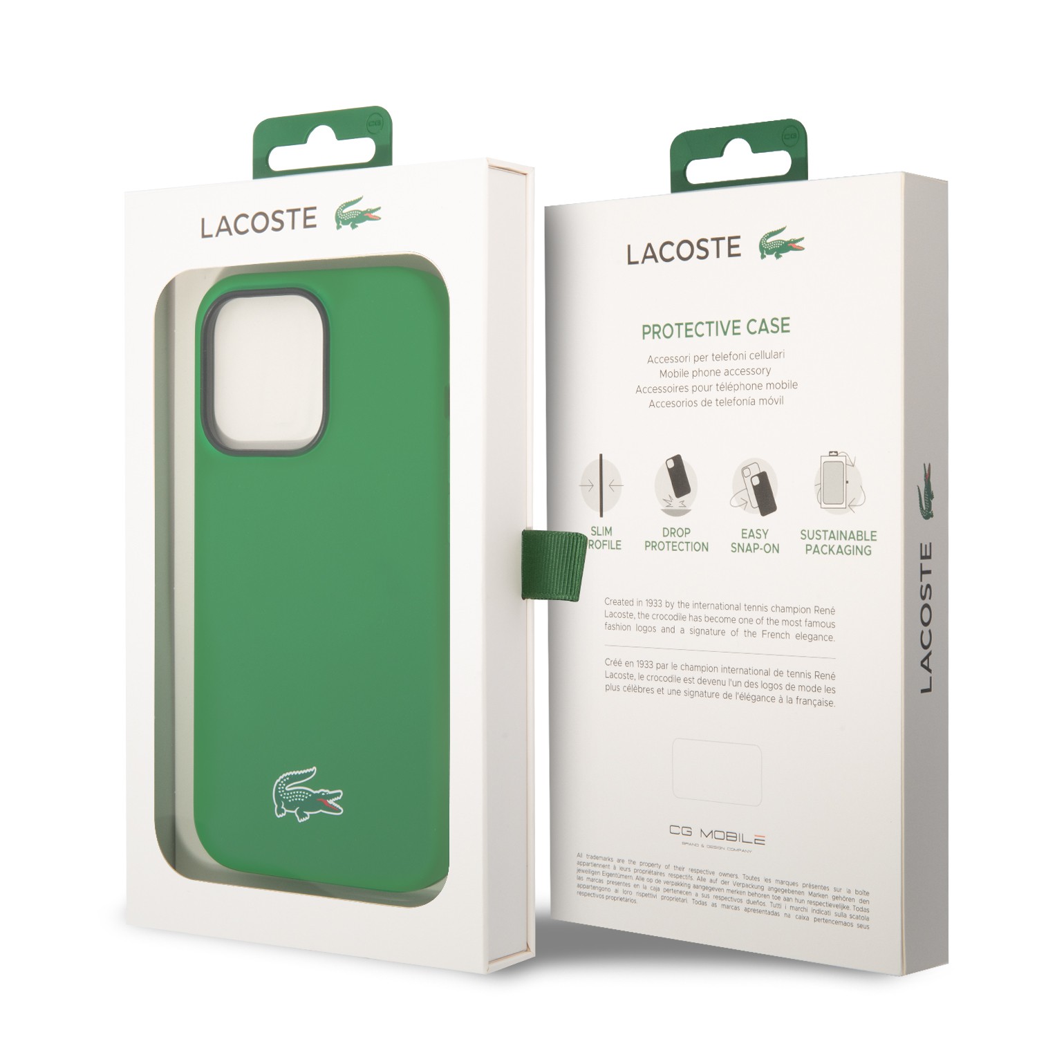 Shop Lacoste iPhone 15 Pro For HC Magsafe Silicone Croc Logo