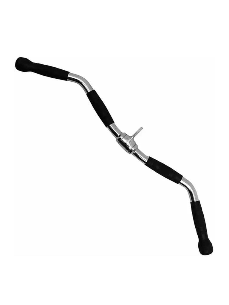 Body Solid Curl Bar Lat Attachment Rotating with Rubber Grips | Jomla.ae