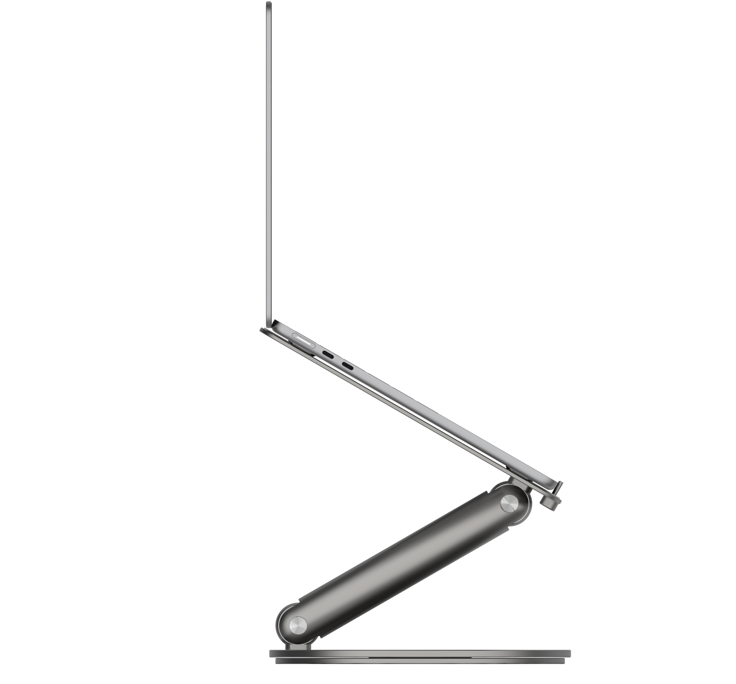 Powerology Rotatable Desktop Stand for Laptop Dark Grey Jomla.ae