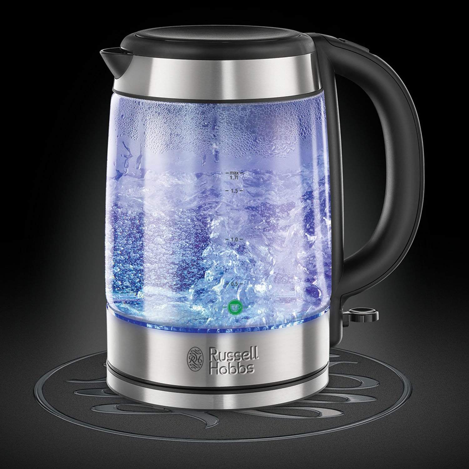 illuminating glass kettle
