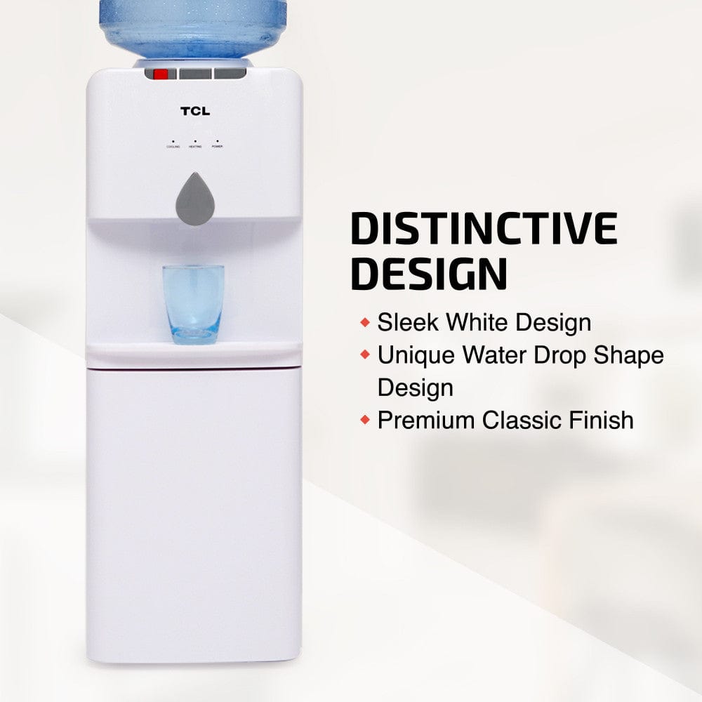 Order TCL TOP LOADING 3 TAPS WATER DISPENSER , WHITE TY-LWYR19W