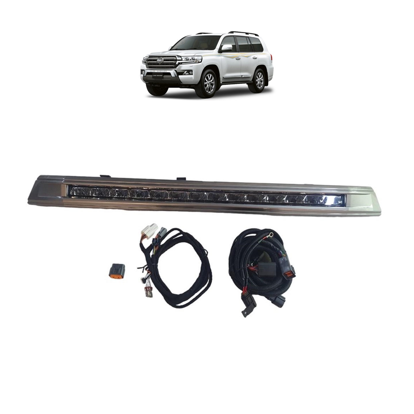 Integrated Front LED Light Bar (inside Grill) for Toyota Land Cruiser