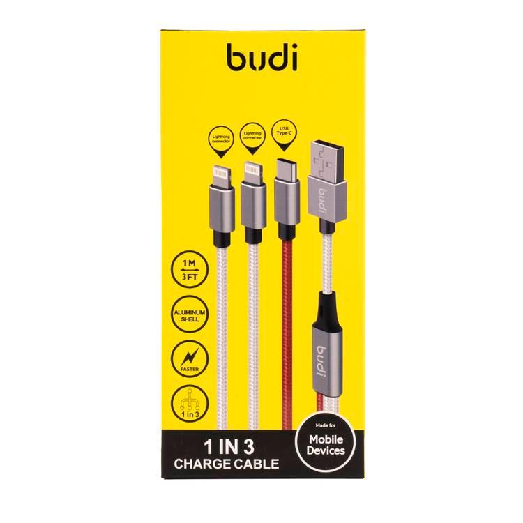 Budi In Lightning Cable Usb Type C Silver Jomla Ae