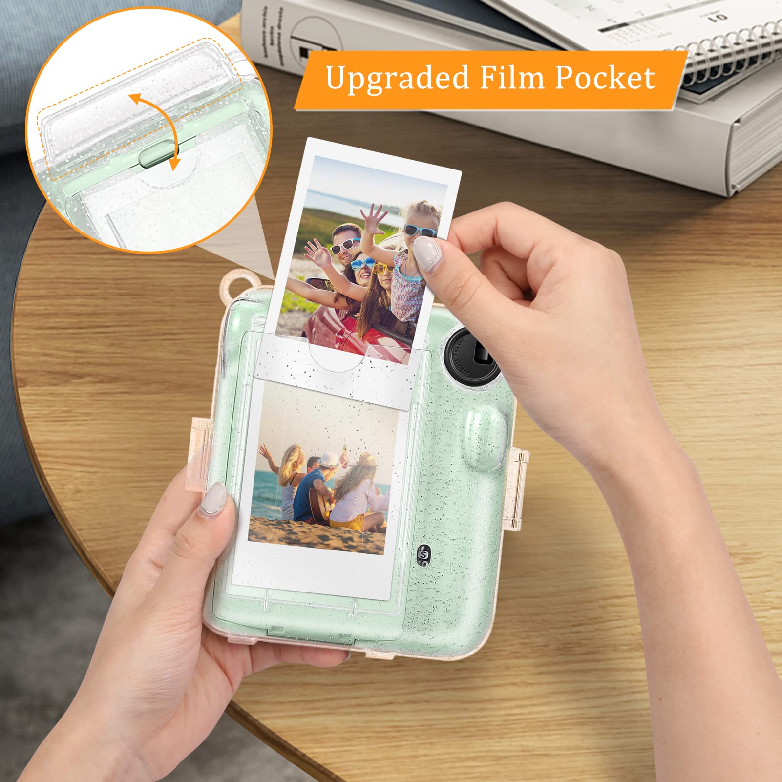 khanka Protective Clear Hard Camera Case Compatible with Fujifilm Instax  Mini Evo Instant Camera, with Shoulder Strap: Buy Online at Best Price in  UAE 