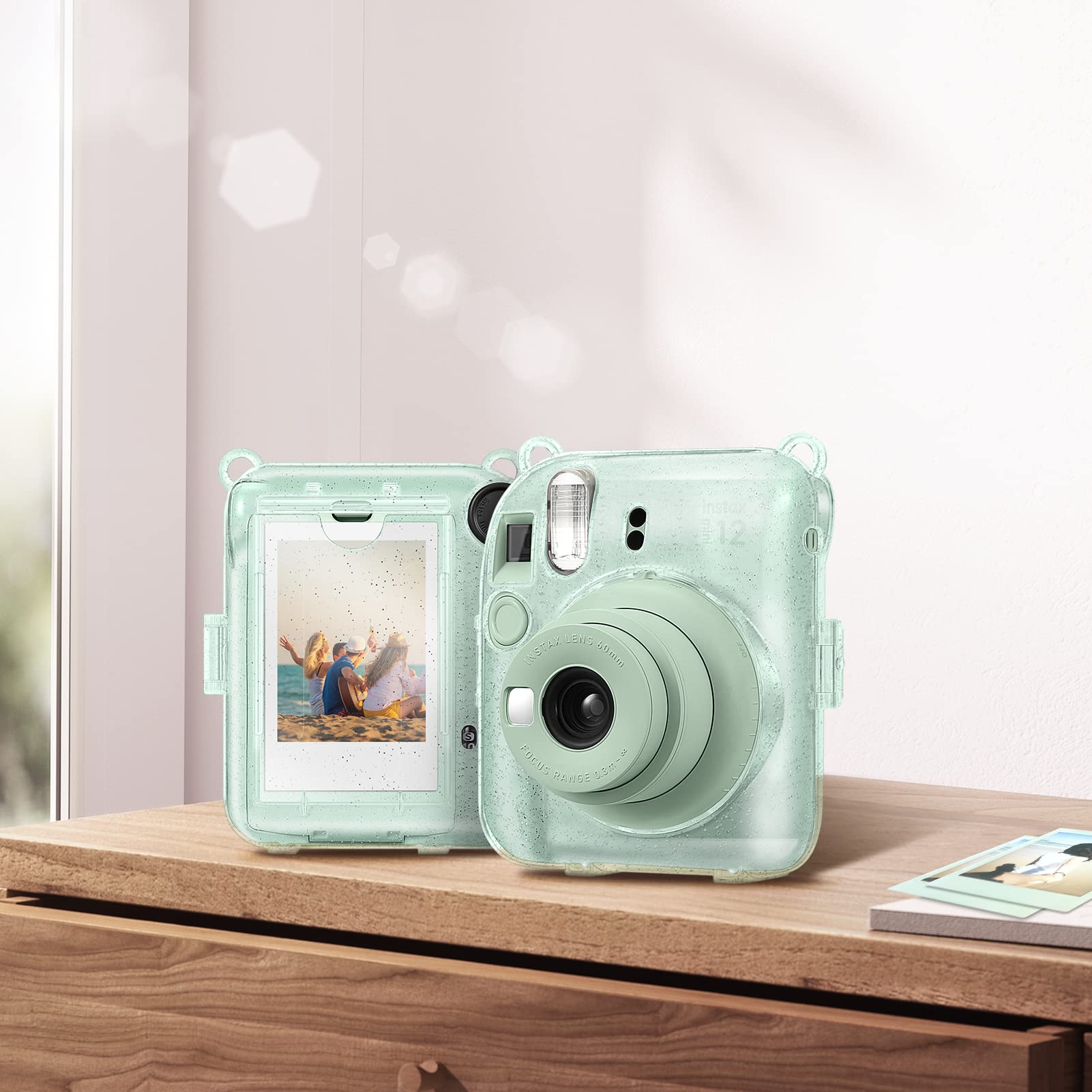 Fujifilm Instax Mini 12 Instant Camera with Case, Decoration (Mint