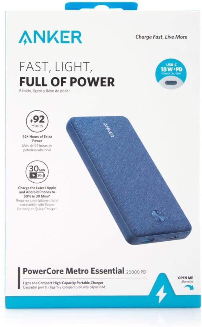 Cargador portátil Anker PowerCore Metro Essential 20000 PD