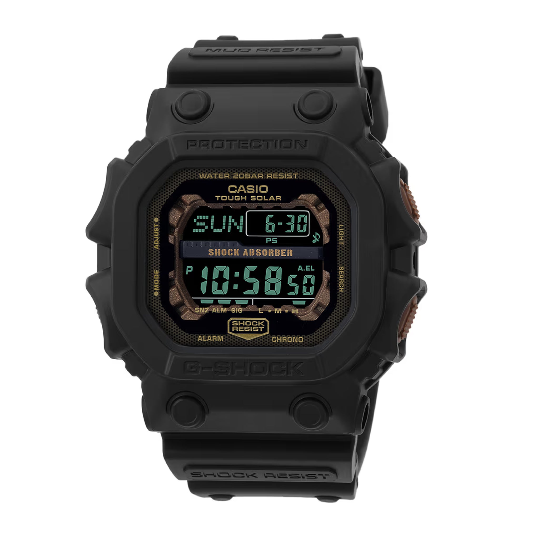 Casio Gx-56rc-1dr Black & Rust Colour Digital Watch For Men | Jomla.ae