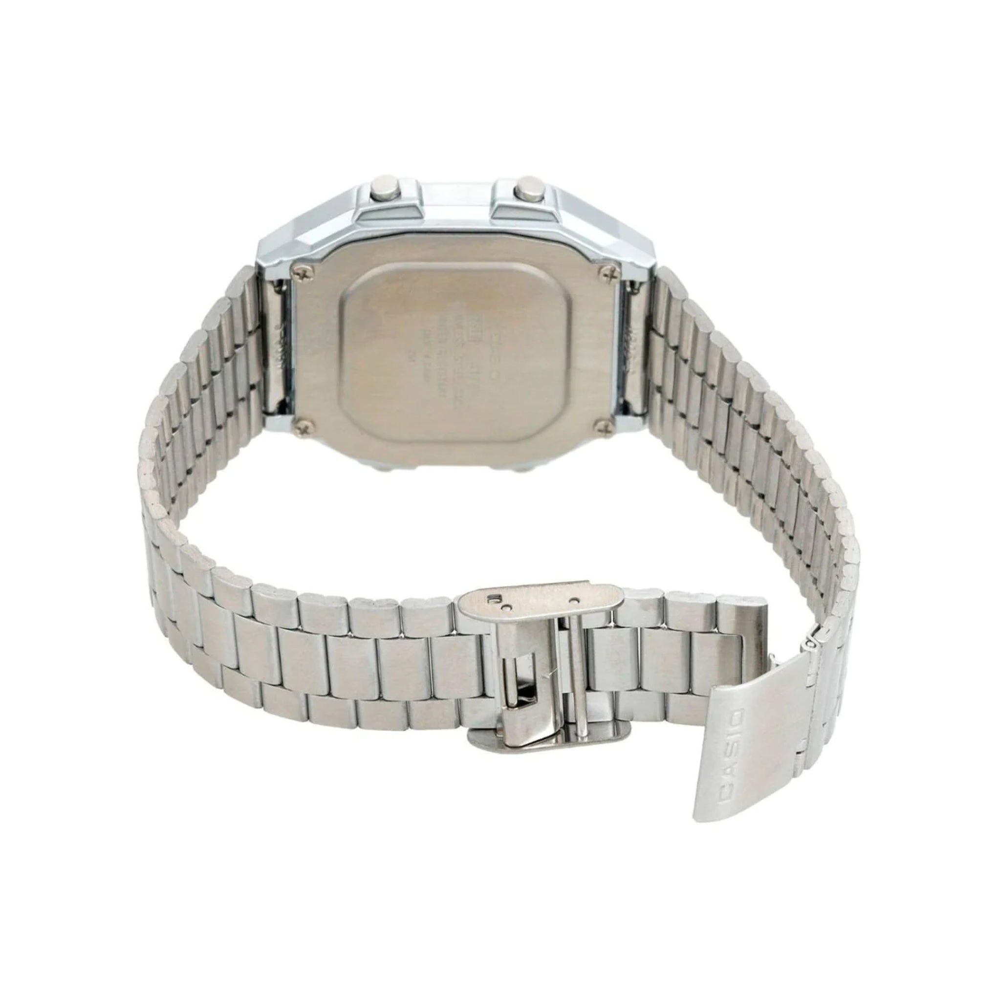 Casio Men s Stainless Steel Digital Watch A178wa 1adf 34 Mm Silver