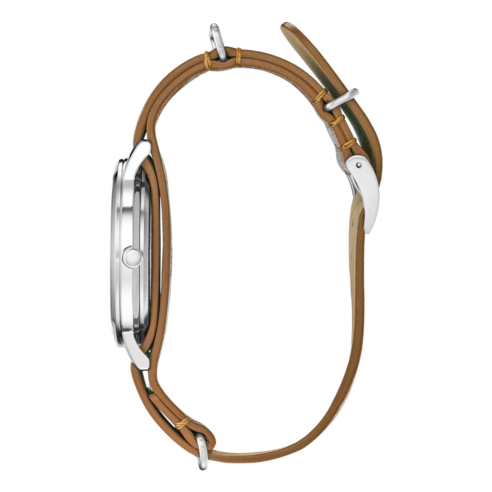 Citizen Men s Eco Drive Calf Leather Band Watch Bj6501 10l Jomla.ae