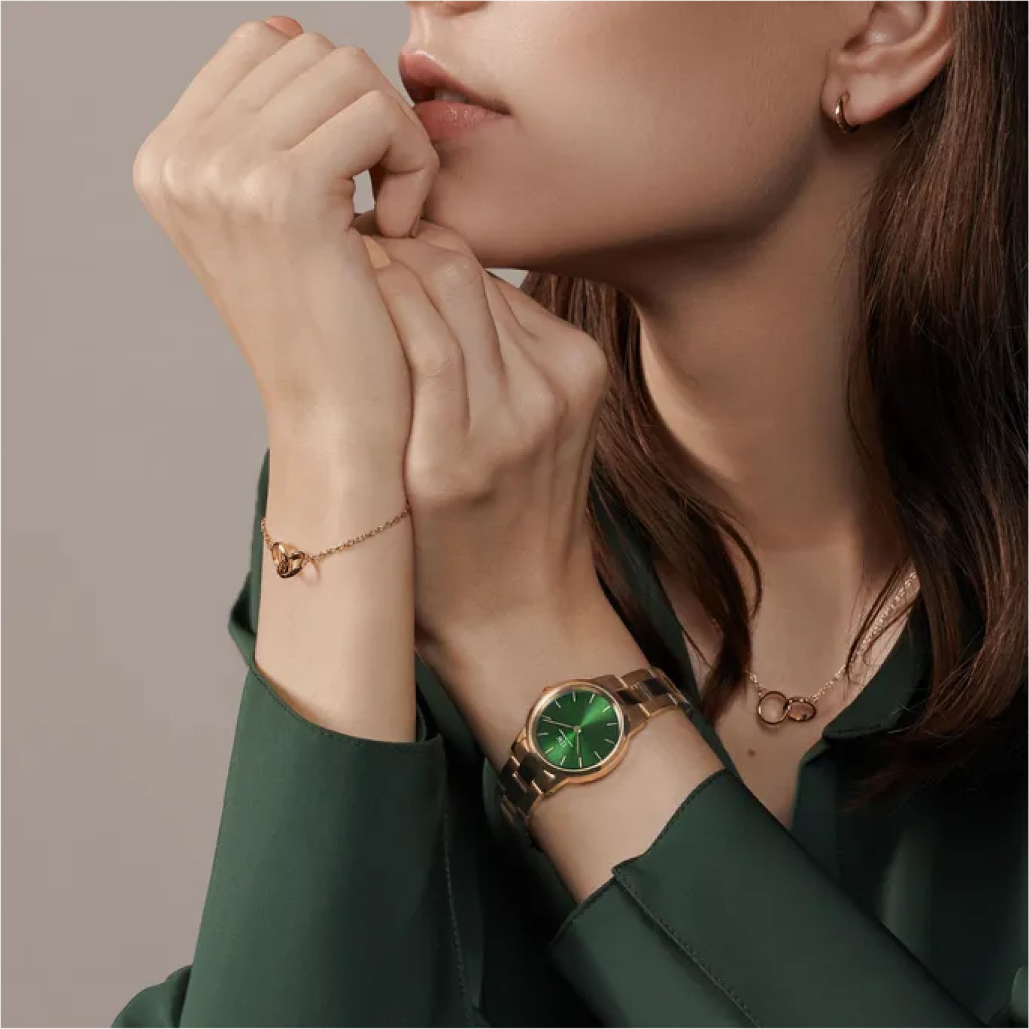 Order Daniel Wellington Iconic Link Emerald Women's 28mm Watch