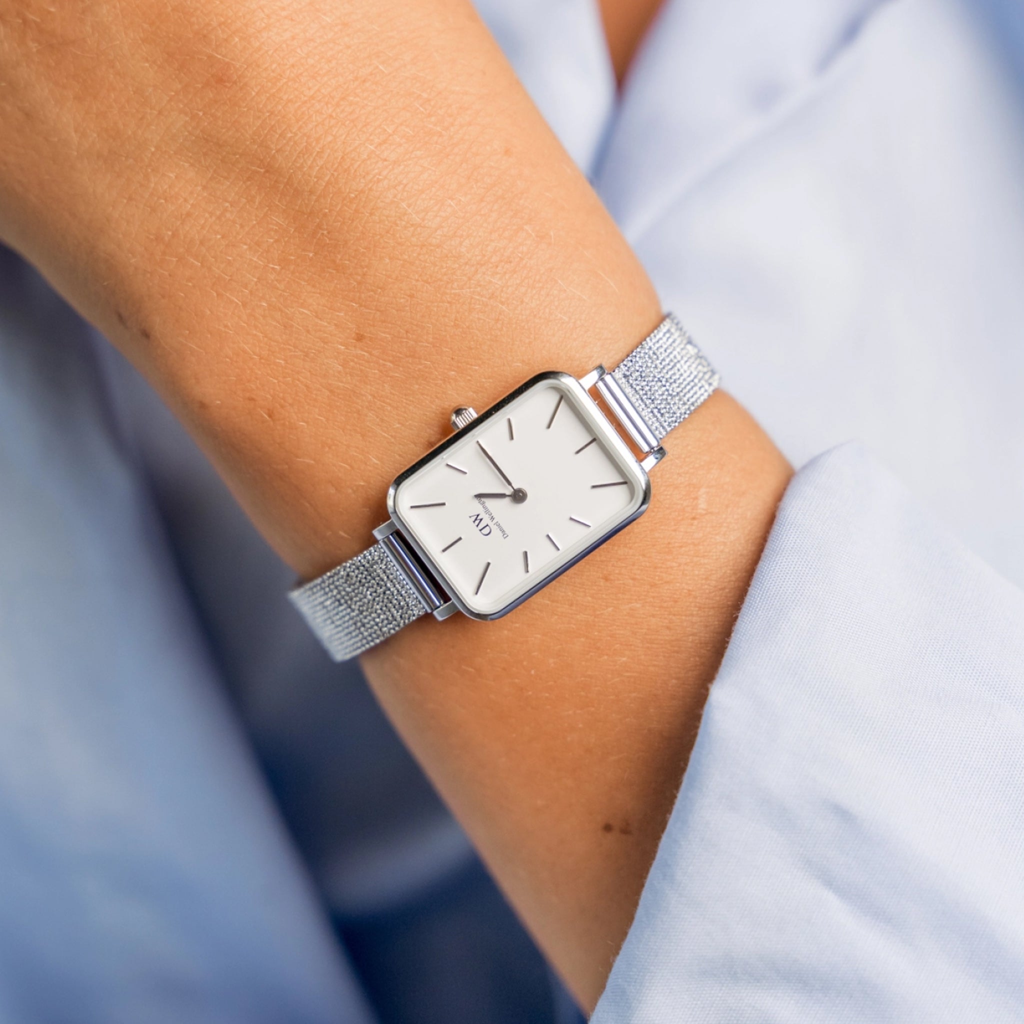 Daniel Wellington 腕時計 QUADRO PRESSED 20×26 DW00100438 Order Daniel Wellington Quadro Pressed Sterling 20x26