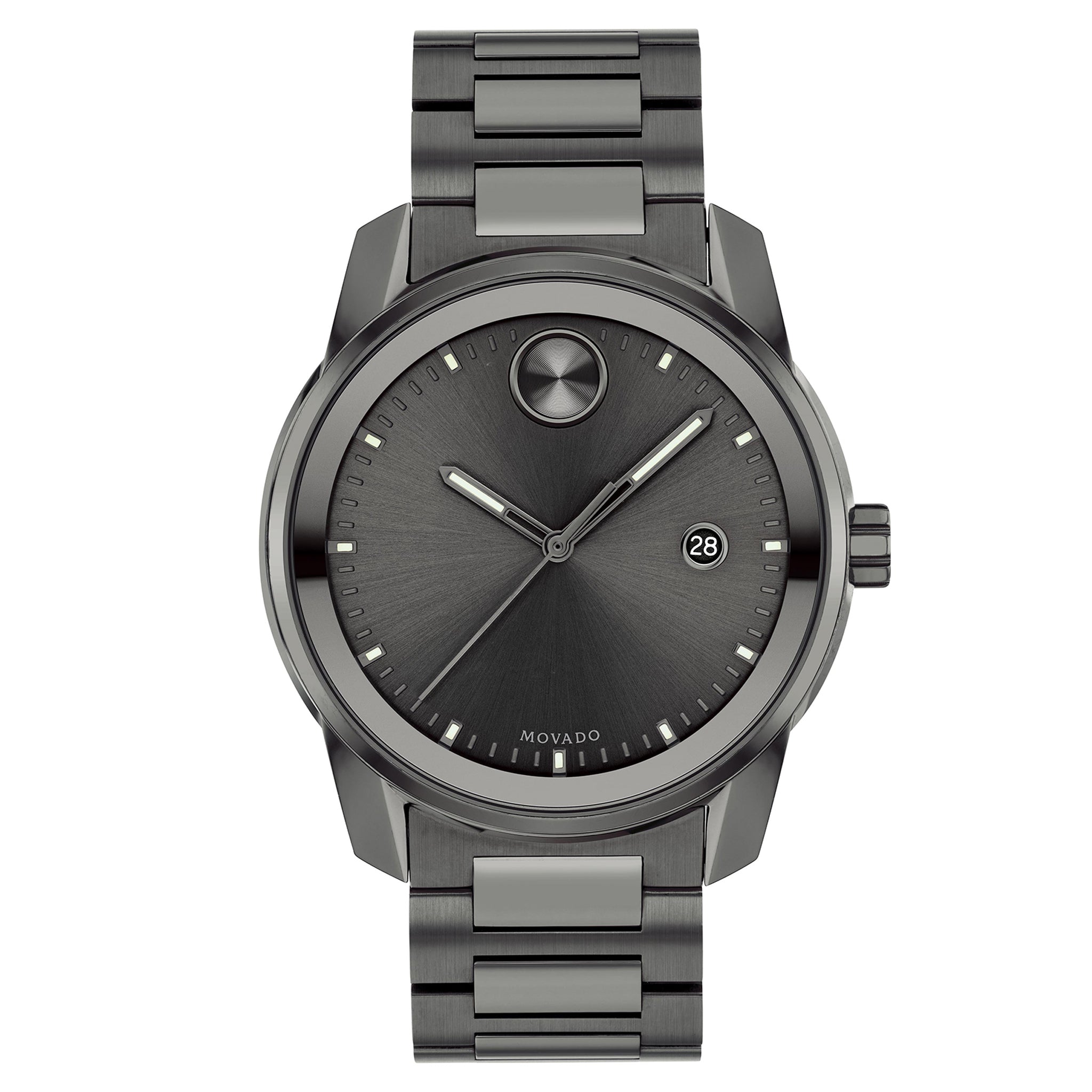 Order Movado 3600736 Bold Verso Gunmetal Grey Ip Men's Watch With Grey ...