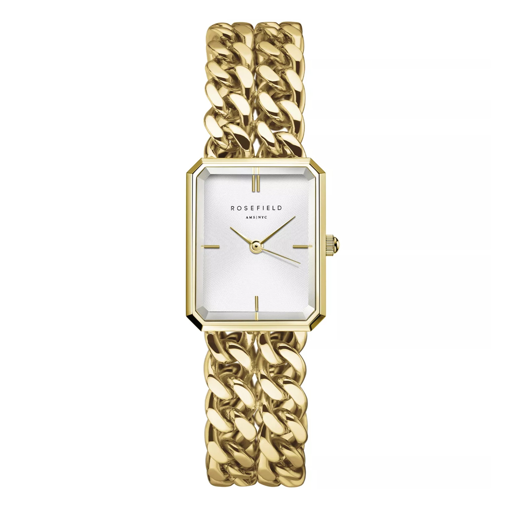 Rosefield Studio Edition 6 Bangle Watch Oval Gold Gold