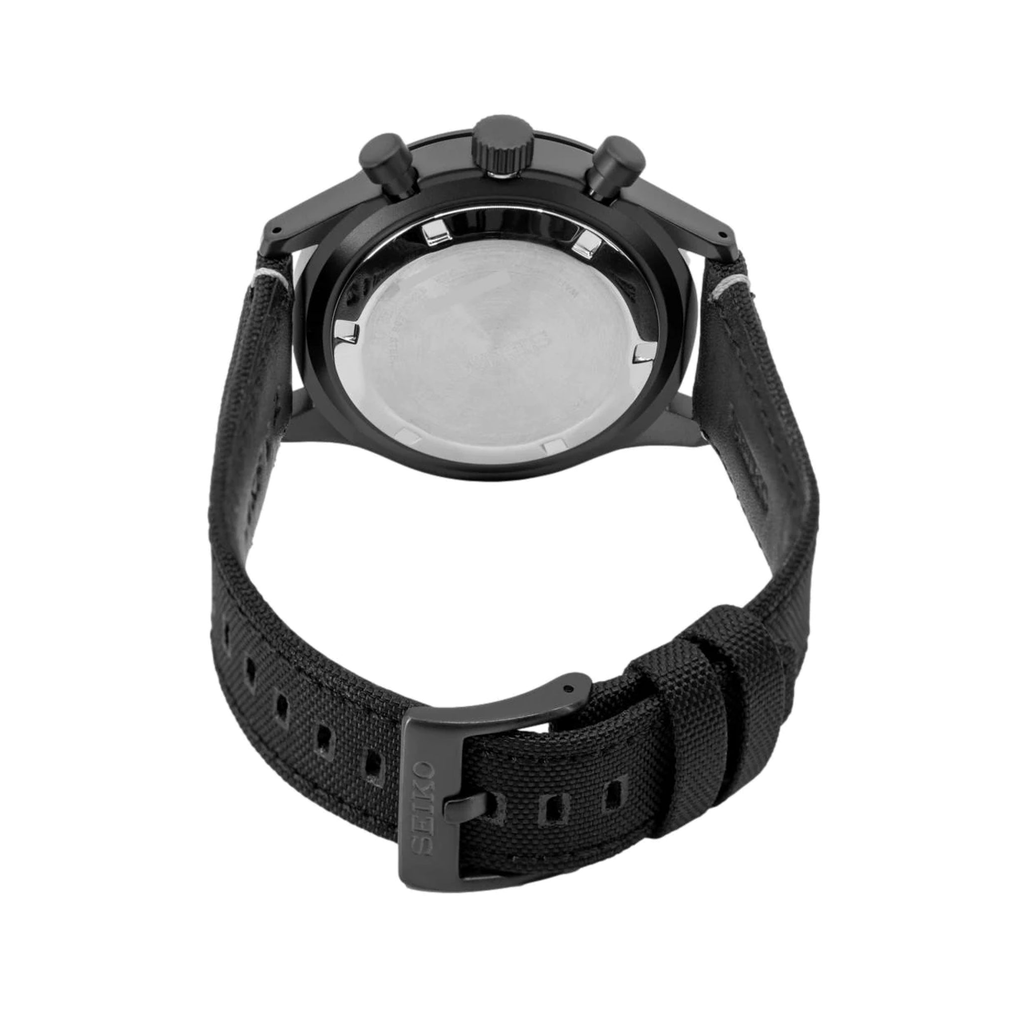 Order Seiko Men's Nylon Chronograph Quartz Black Dial Watch