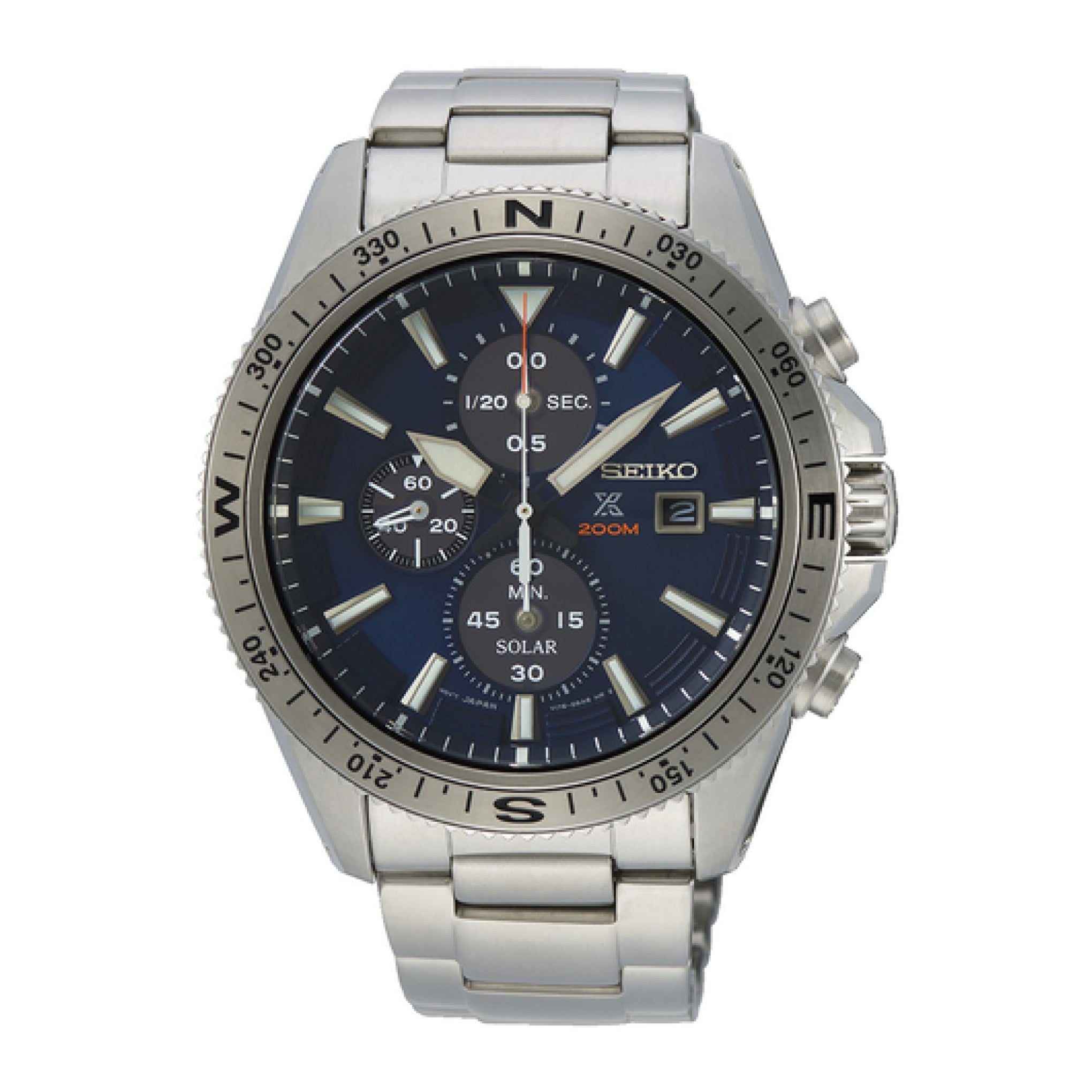 Order Seiko Men's Prospex Chronograph Solar Powered Stainless