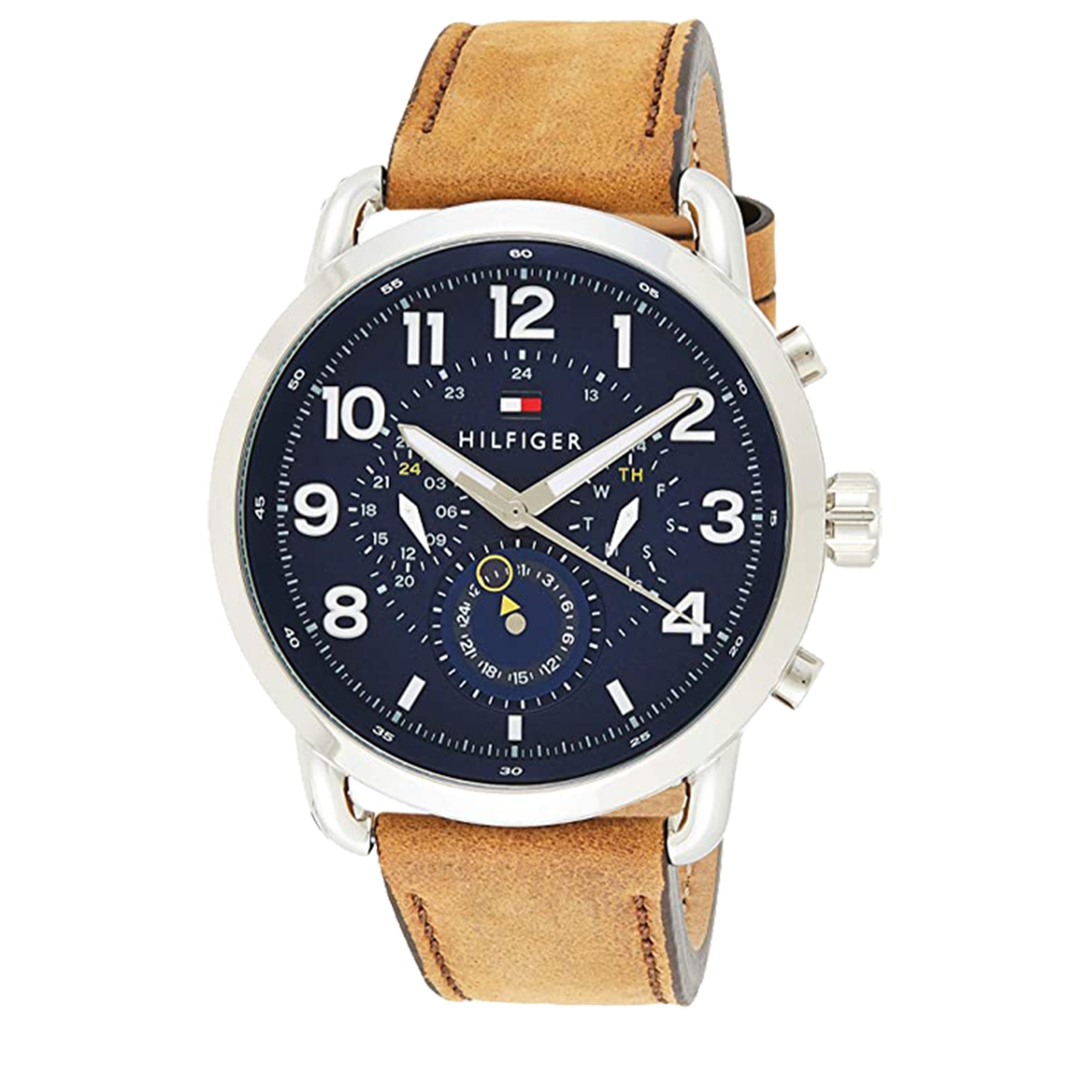 Order Tommy Hilfiger Briggs Brown Leather Strap Mens Watch 1791424