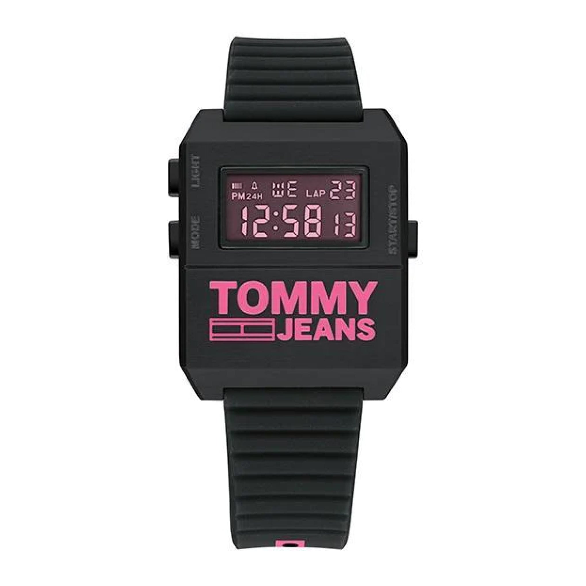 Tommy Hilfiger Brad Chronograph Black Dial Black Leather Strap Watch For Men - 1710391