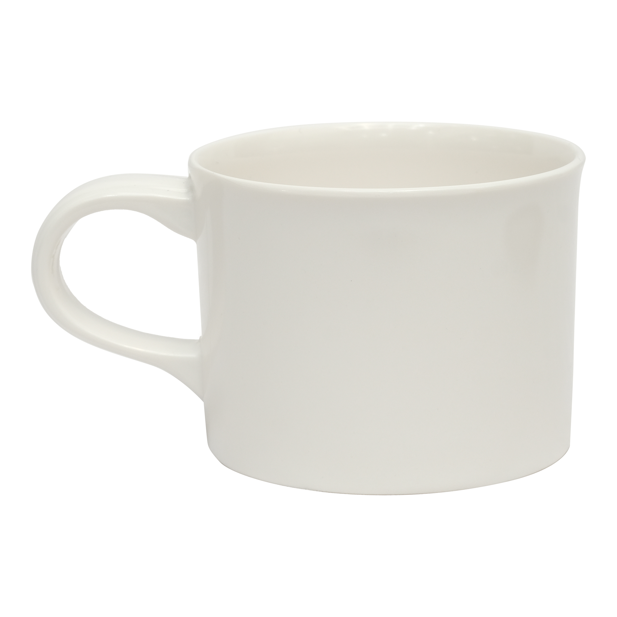 Vague Melamine Coffee Cup 3.3" with Saucer 5.9" White Melamine Jomla.ae