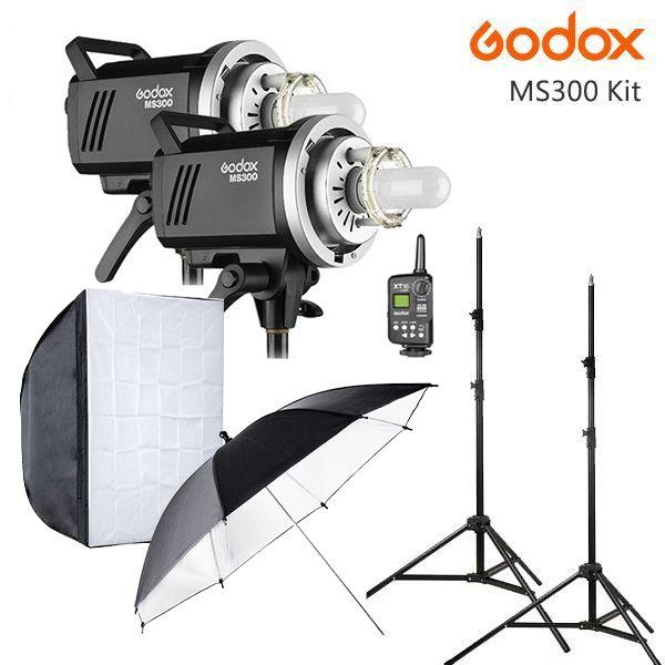 訳あり　Godox MS300 2灯セット Godox MS300V LED Studio Flash 300W, 2.4G Wireless 5600±200K