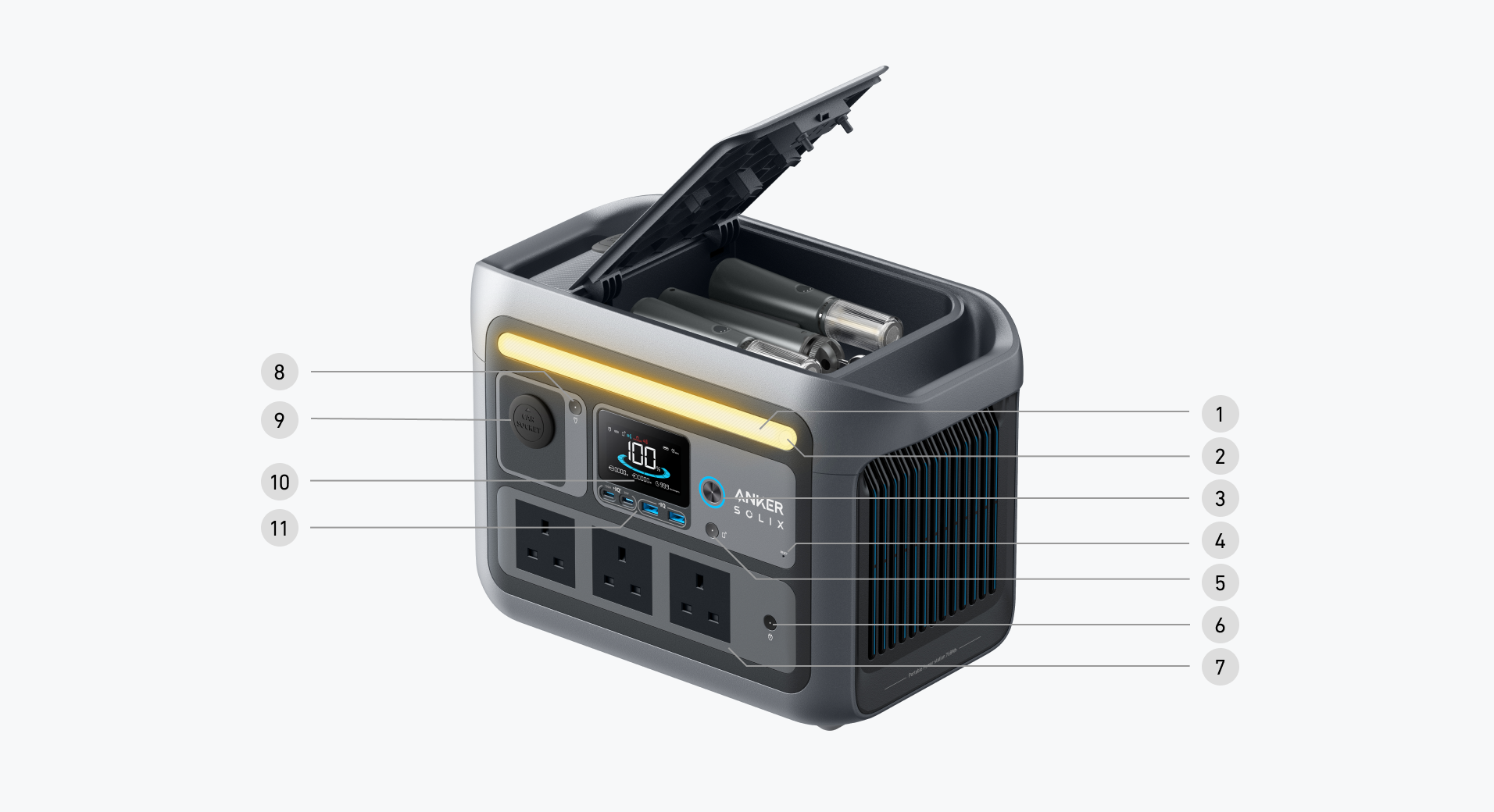 Order Anker Solix C800 Plus Portable Power Station (768Wh