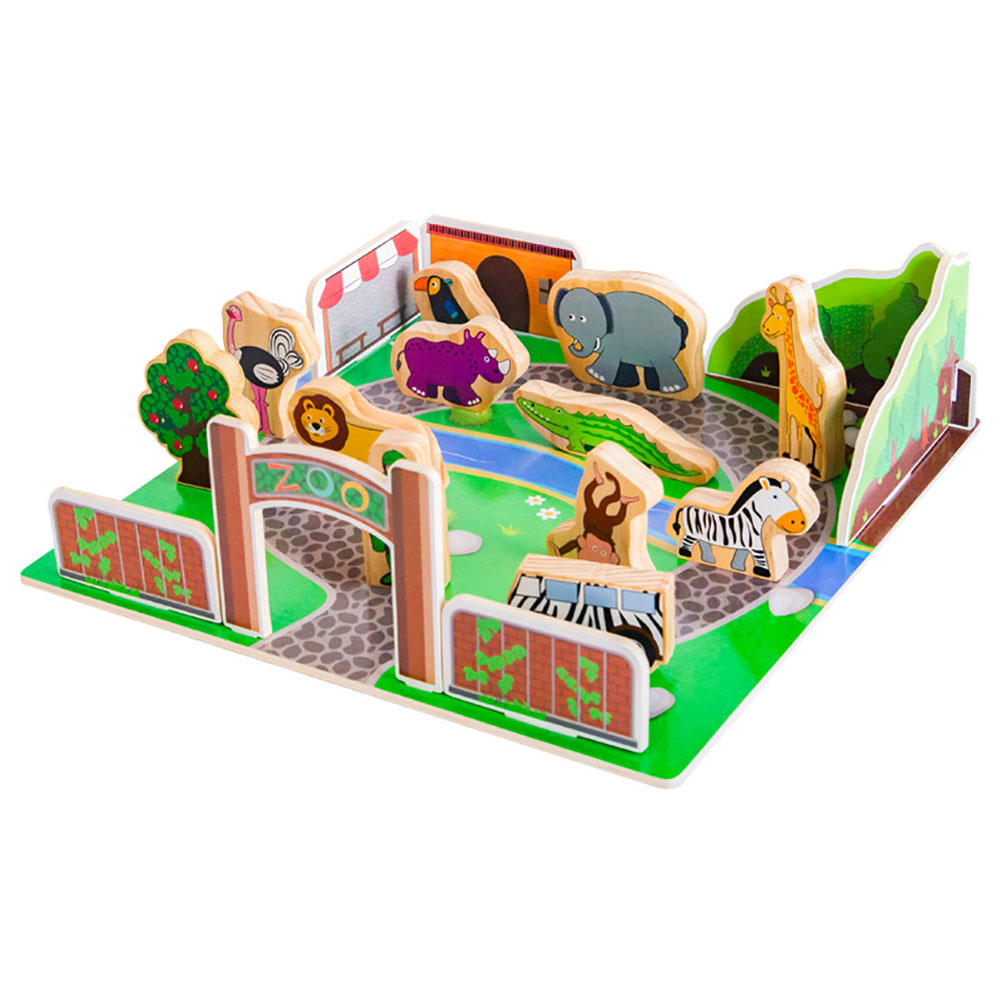 A Cool Toy - Mini Wooden Zoo | Jomla.ae