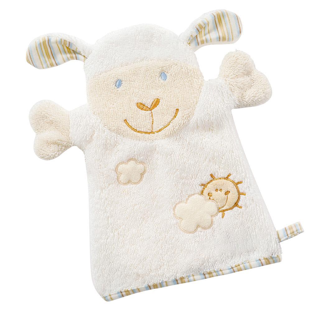 A Thousand & One Cuddles Baby Bath Mitts Sheep Jomla.ae