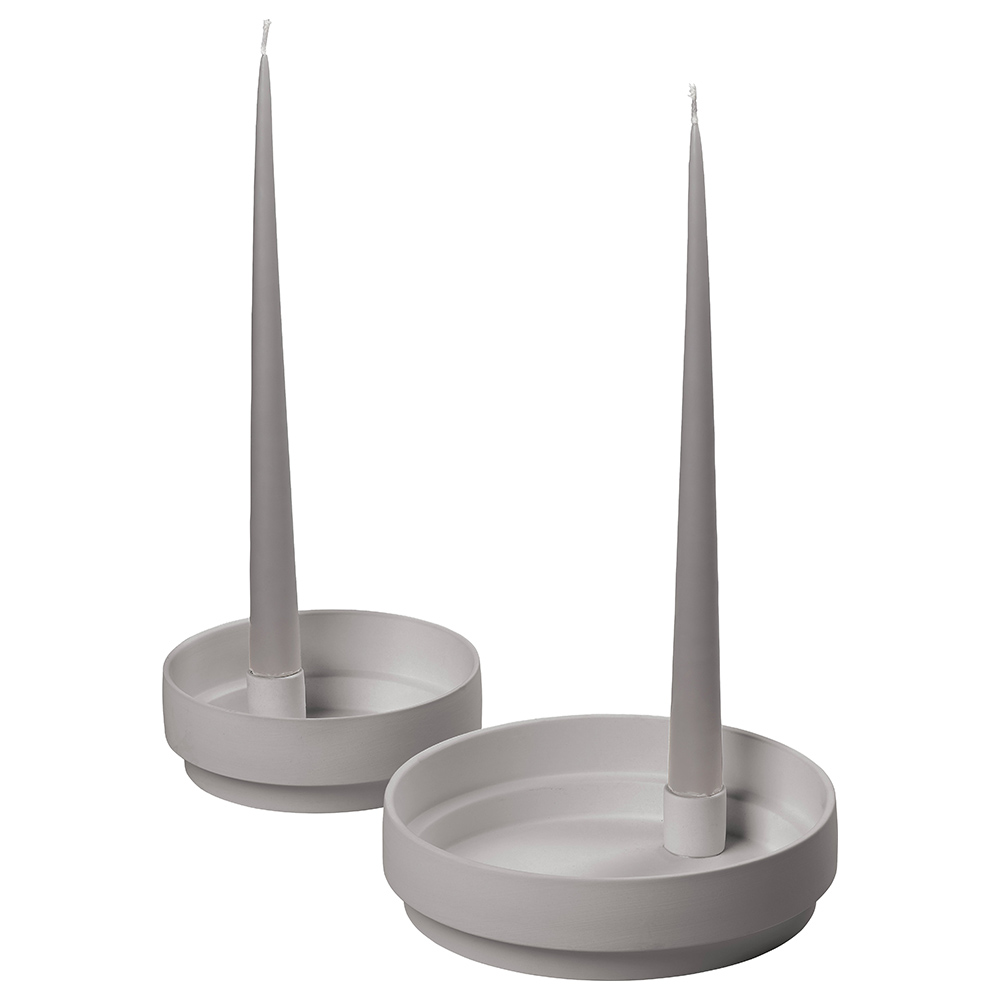 Aery - Orbital Step Candle Holder - Grey - M | Jomla.ae