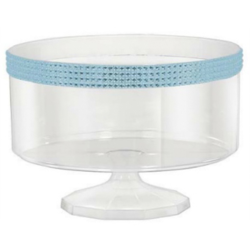 Amscan Clear Small Trifle Plastic Container With Blue Gems Jomla.ae