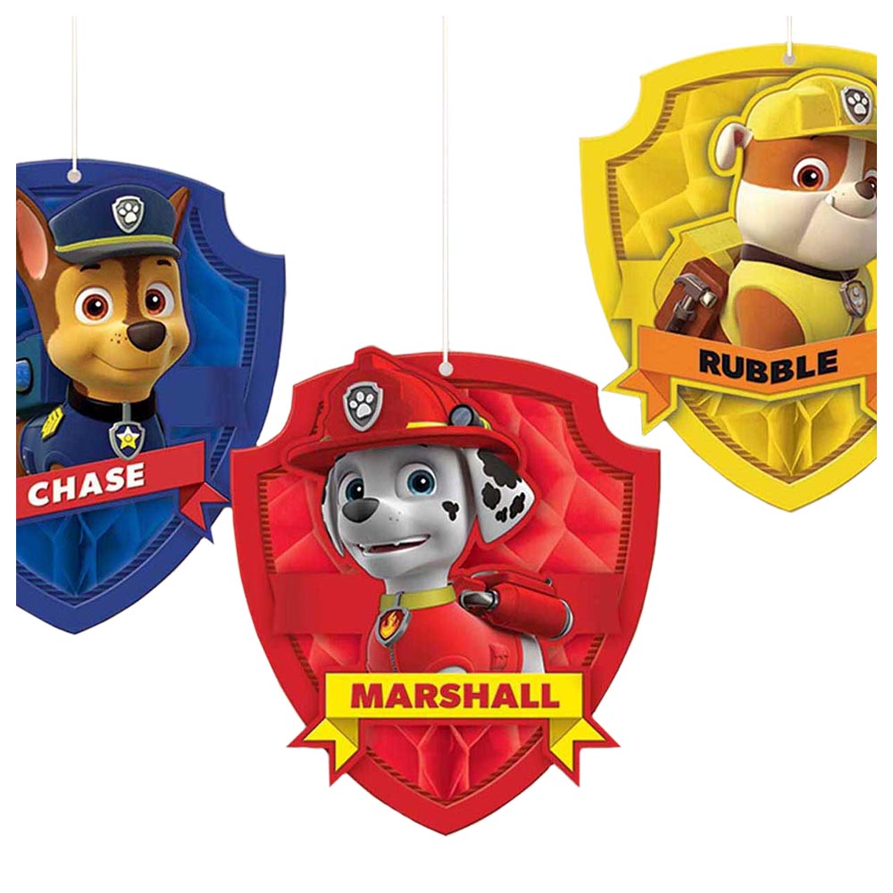 Lanterne Paper Drop Paw Patrol Amscan - 28cm (Lot De 8)