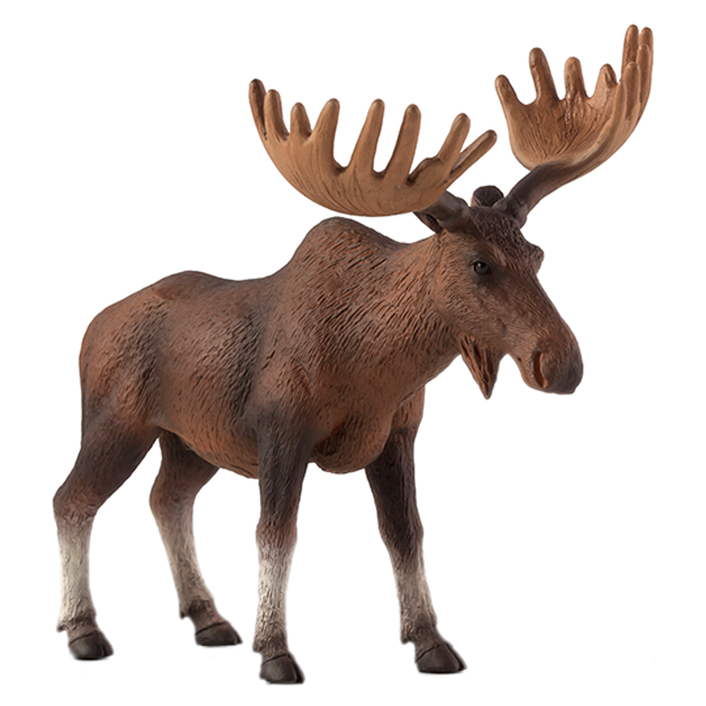 Animal Planet - Mojo European Elk Moose Toy Figure - Brown | Jomla.ae