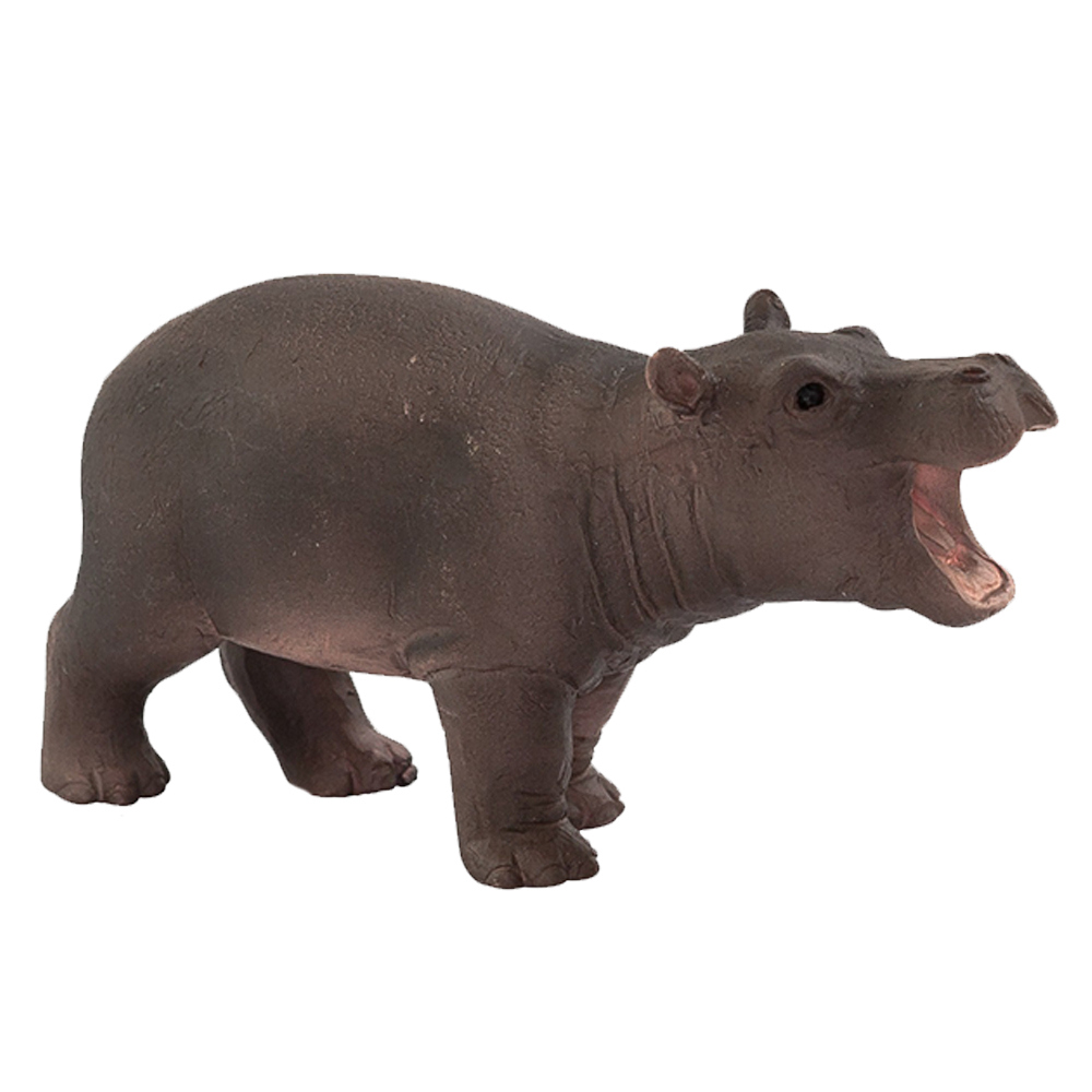 Animal Planet - Mojo Hippo Baby Toy Figure - Brown | Jomla.ae