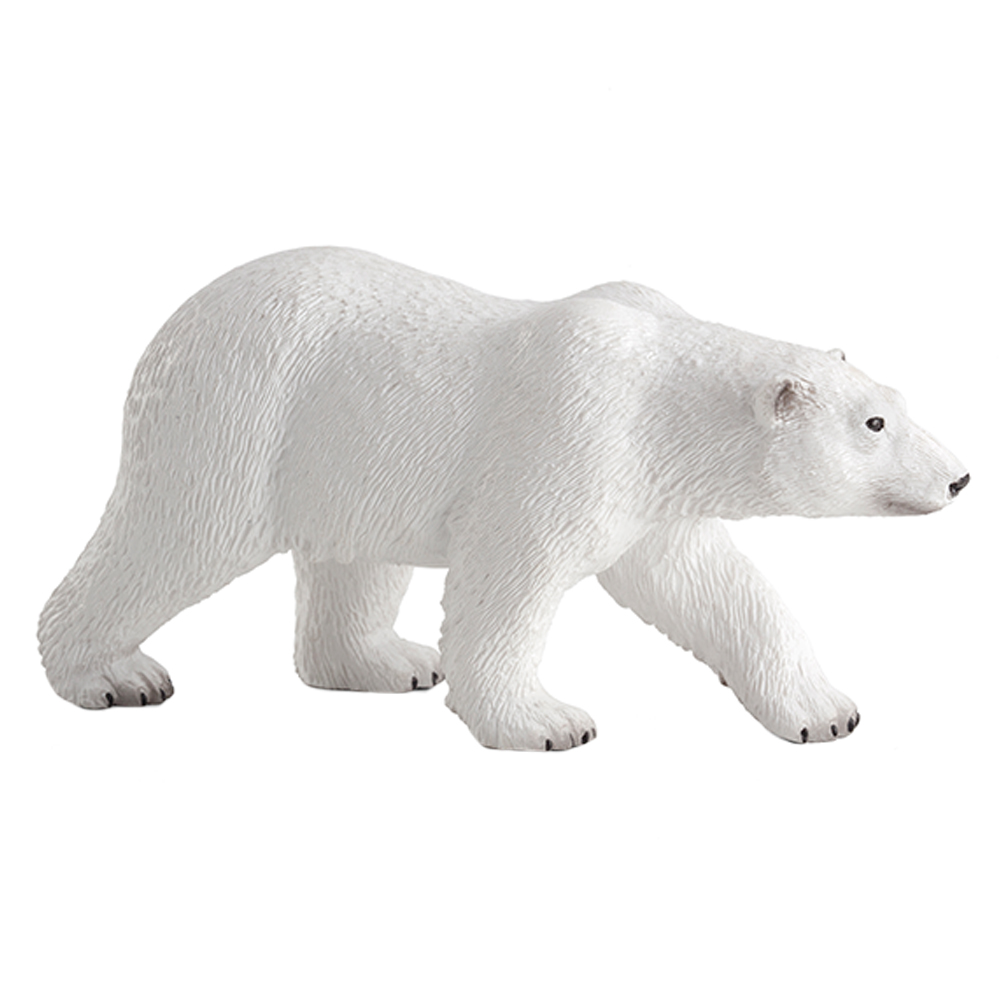 thumbnail image 2 of Mojo Polar Bear Figurine - 387183 Realistic Wildlife Animal Model Toy, 13 Cm 2 of 6