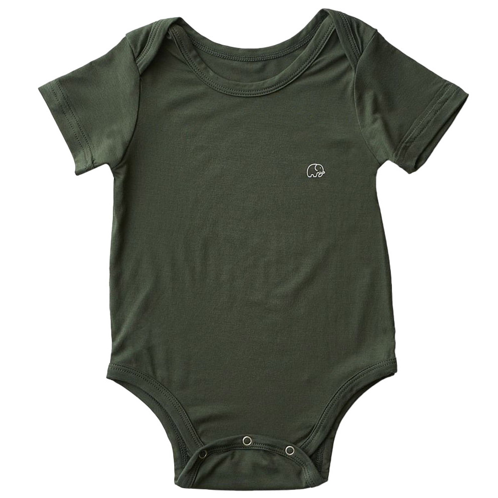 Anvi Baby - Organic Bamboo Spandex Bodysuit - Soft Sage | Jomla.ae