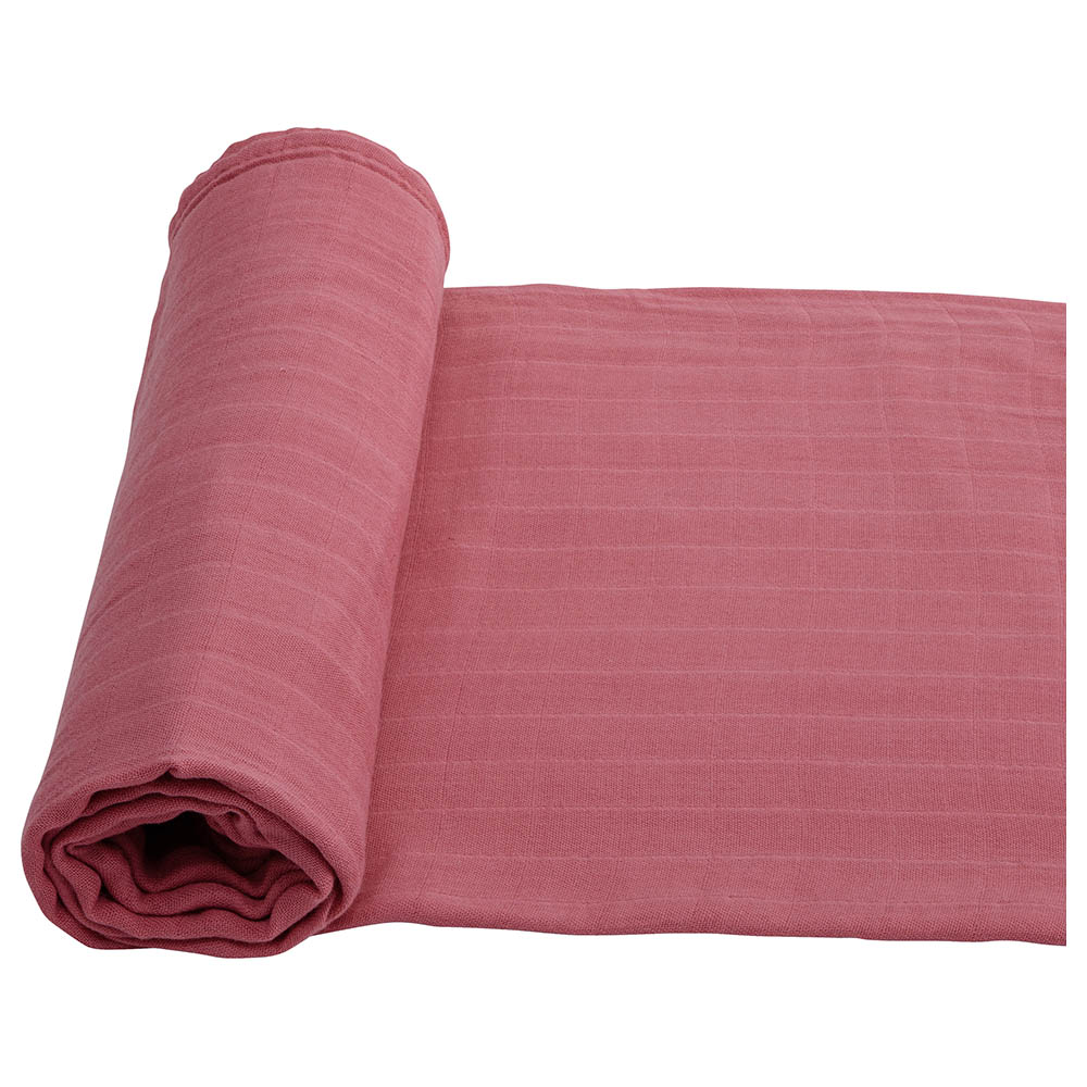 Anvi Baby Personalised Bamboo Muslin Swaddle Purple Rain Jomla.ae