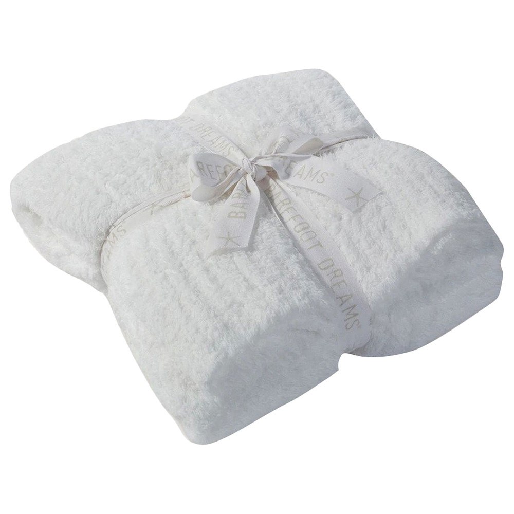 Barefoot Dreams - Cozychic Ribbed Throw - White | Jomla.ae