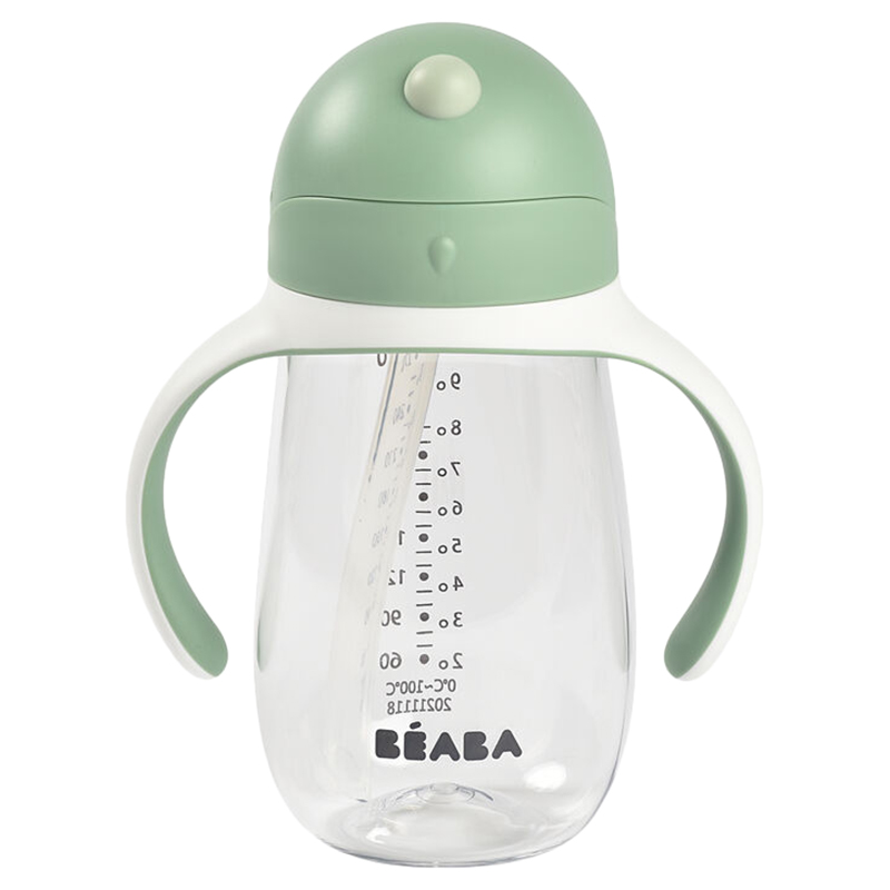 Beaba Straw Cup Sage Green Jomla.ae