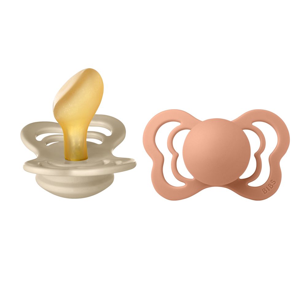 Order Bibs - Couture S2 Pacifiers - Pack of 2 - Vanilla/Peach Now ...