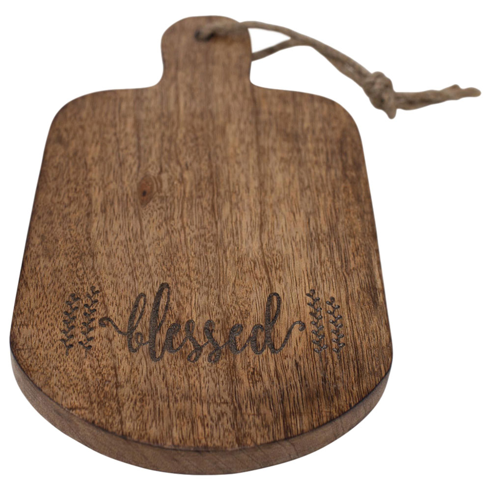 Boston Warehouse 10 Inch Board Blessed Dark Brown Jomla.ae