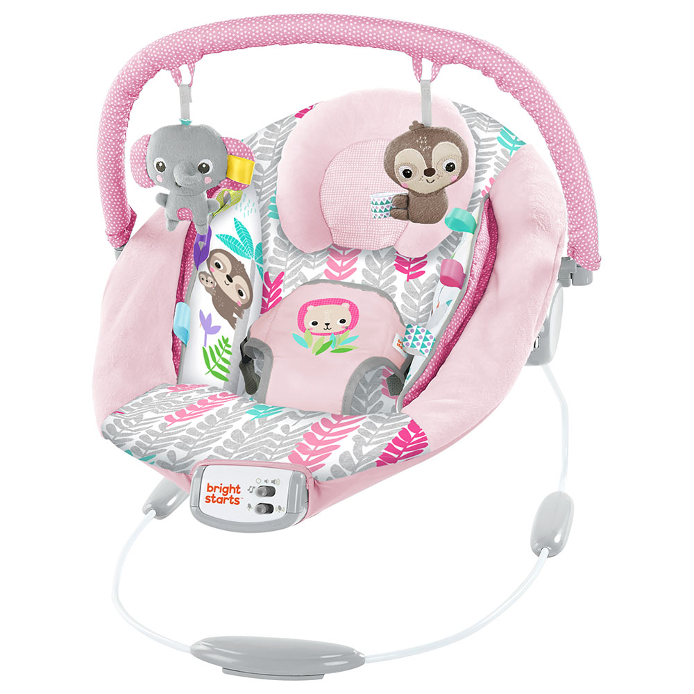 Order Bright Starts - Opink Jungle Vines Bouncer - Pink Now! | Jomla.ae