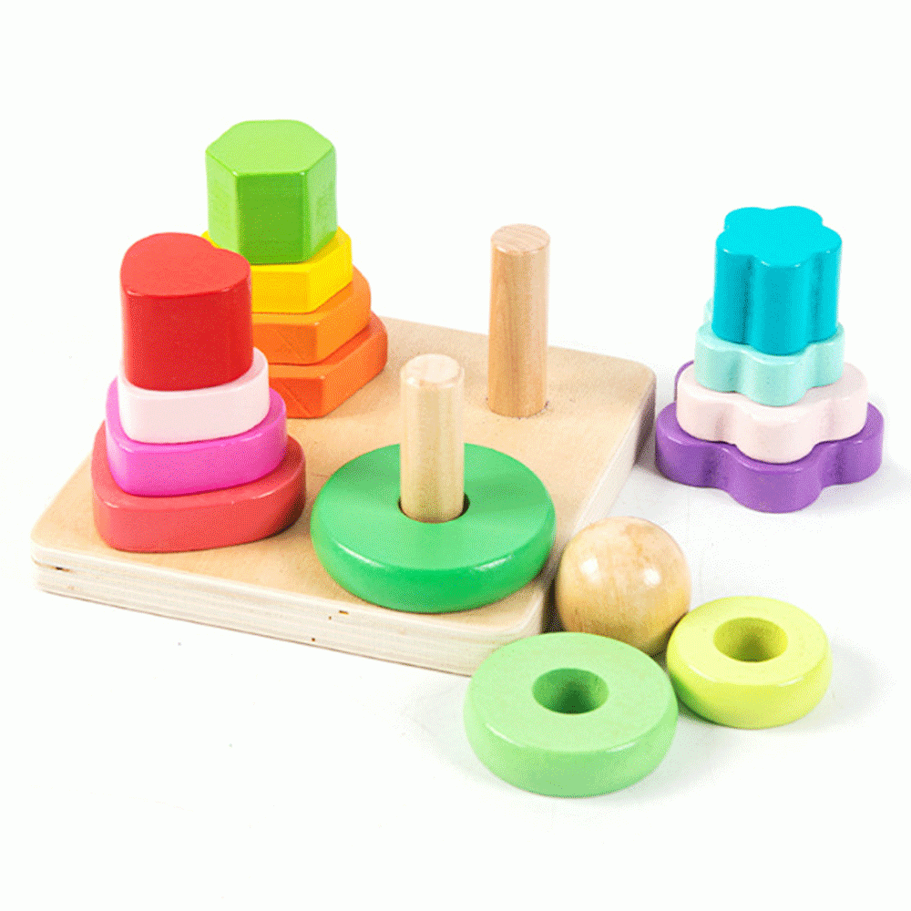 Order Cherubs - Kids Wooden Stacking Toys & Shapes Now! | Jomla.ae