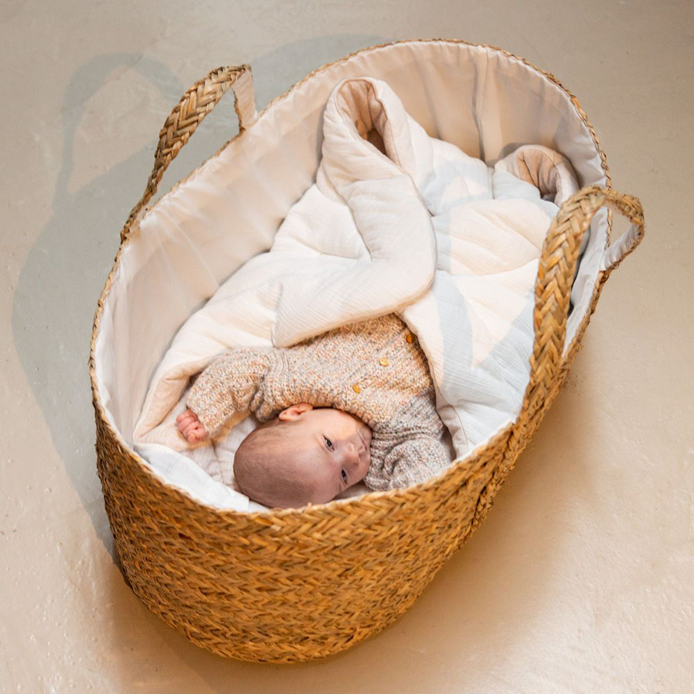 Order Childhome Moses Basket w/ Mattress Seagrass Natural Now