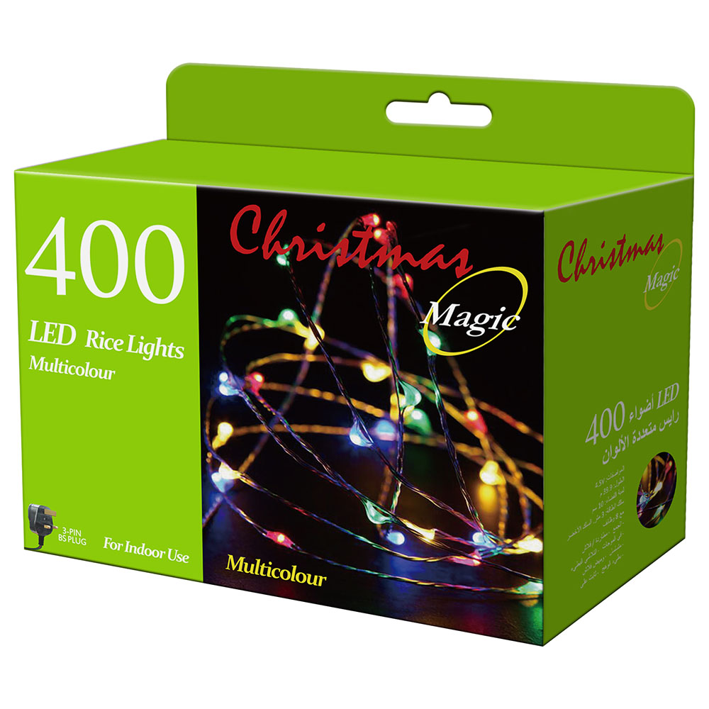 Christmas Magic - 400 LED Multicolour Rice Lights | Jomla.ae