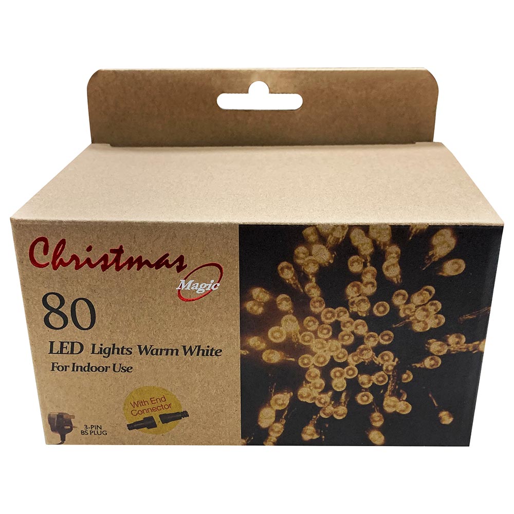Order Christmas Magic - 80 LED Lights Warm White With 8 Function ...