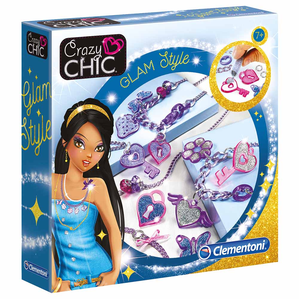 CLEMENTONI CRAZY CHIC LABORATORIO DI BRACCIALETTI E COLLANE 18729