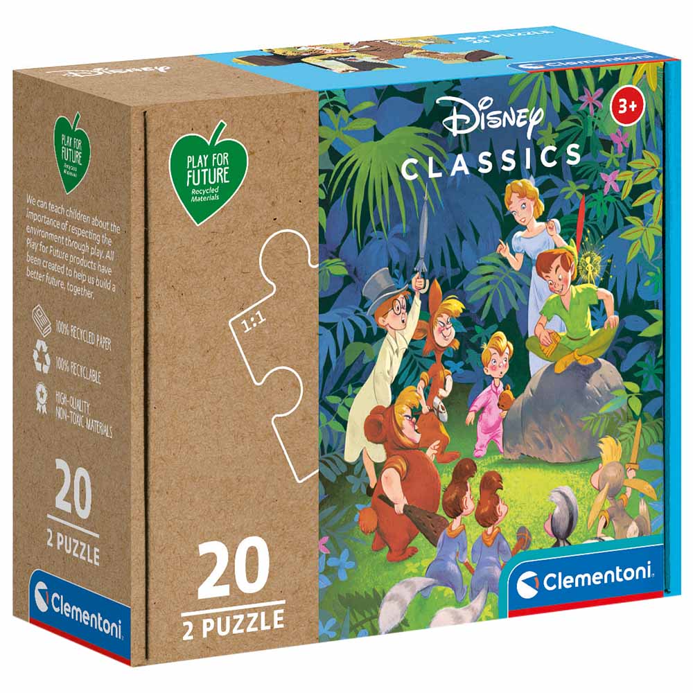 Clementoni - Jungle Book + Peterpan Play For Future Puzzle 2x20pcs ...